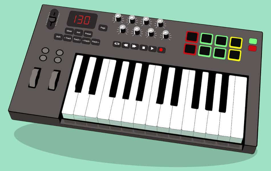 25-key MIDI controller keyboard
